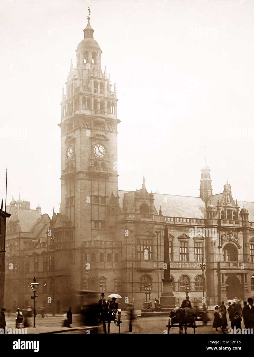 Sheffield Rathaus, 1900 Stockfoto