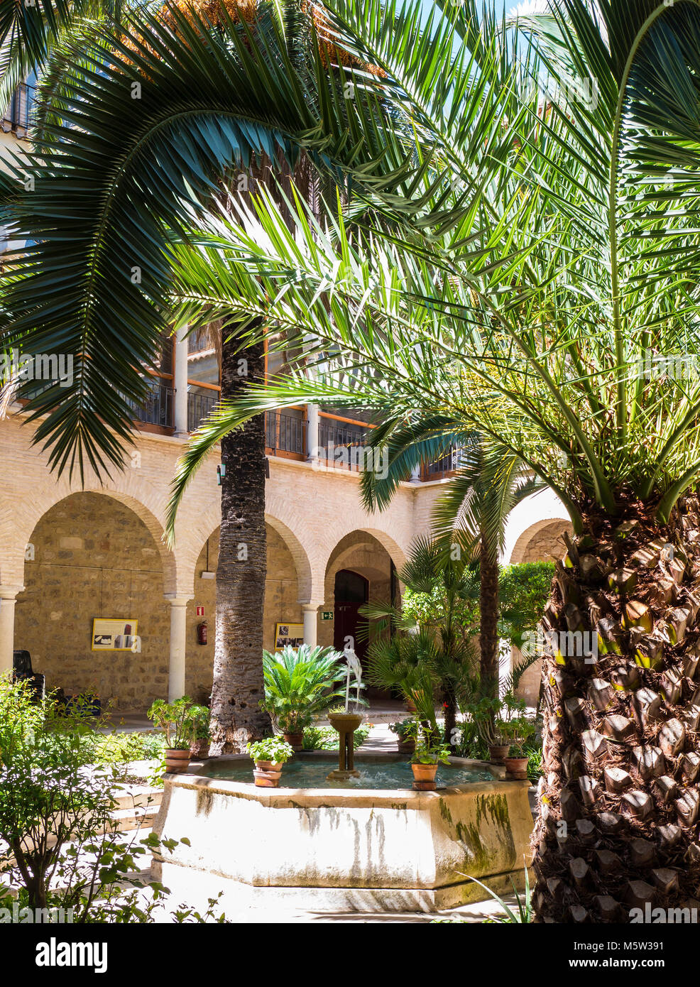 Patio del Hospital de San Juan de Dios. Ciudad de Jaén. Andalusien. España Stockfoto