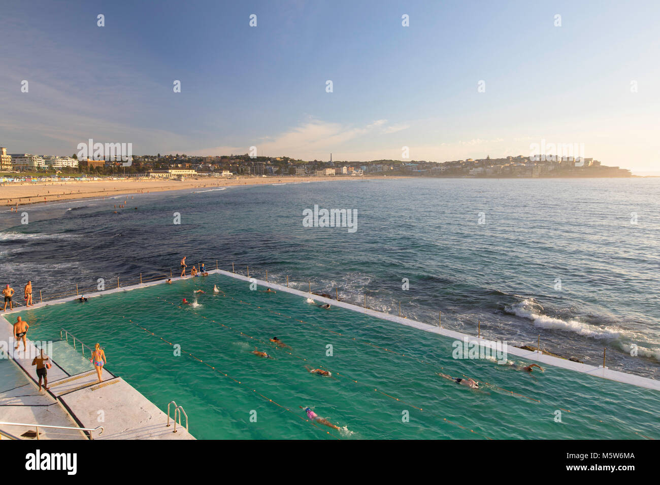 Bondi schwimmen Eisberge Pool, Bondi Beach, Sydney, New South Wales, Australien Stockfoto