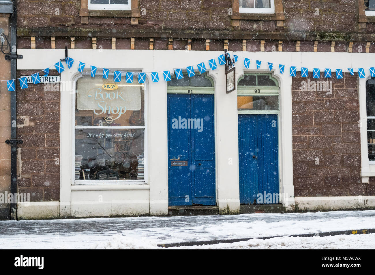 Antiquarische und gebrauchte Bookshop - Könige Bookshop, Callander, Schottland, UK Stockfoto