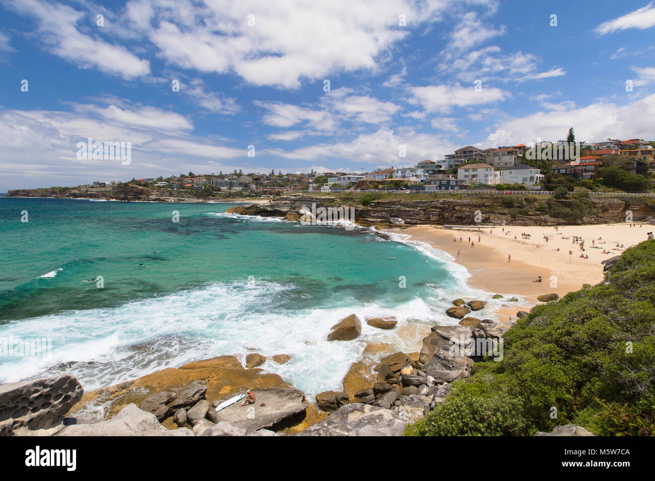 Nähe: Tamarama Beach, Sydney, New South Wales, Australien Stockfoto