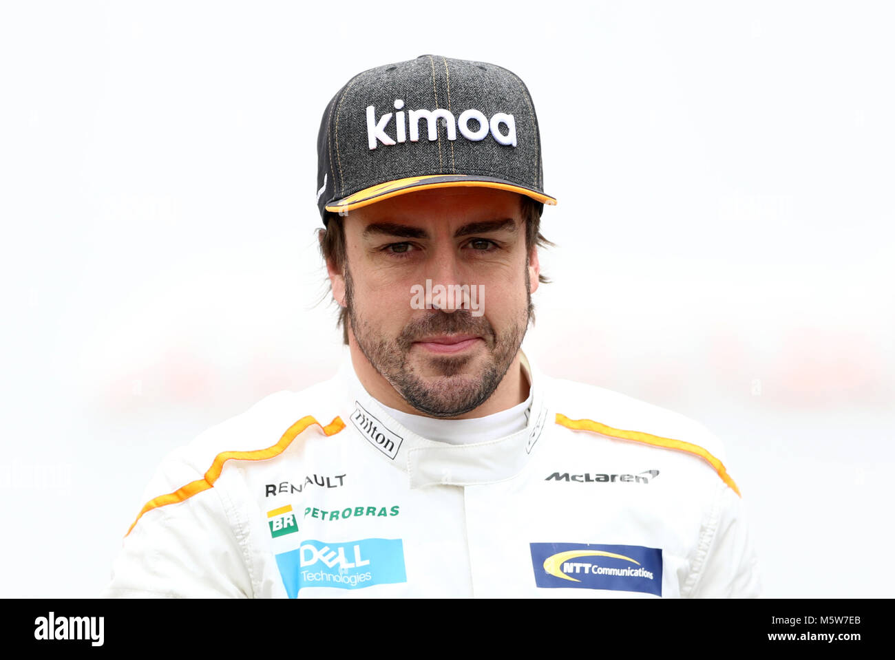 Fernando Alonso McLaren während der Tag einer Vorsaison-testprogramm auf dem Circuit de Barcelona-Catalunya, Barcelona. Stockfoto