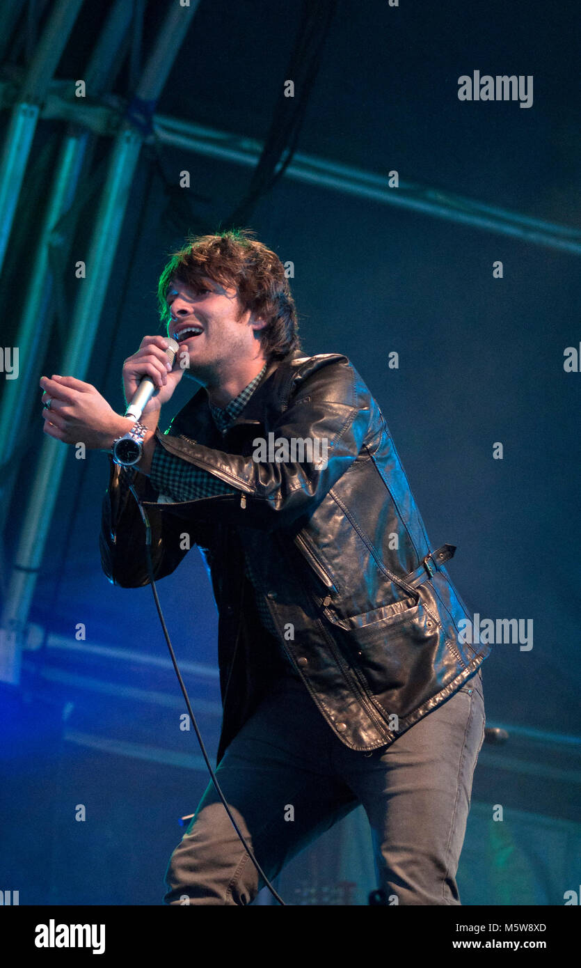 Paolo Nutini bei Evolution Festival, Newcastle Stockfoto