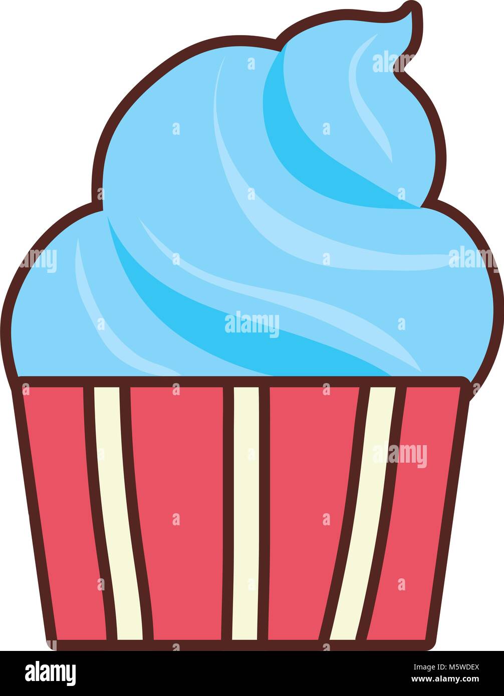 Cupcake-Vektor-illustration Stock Vektor