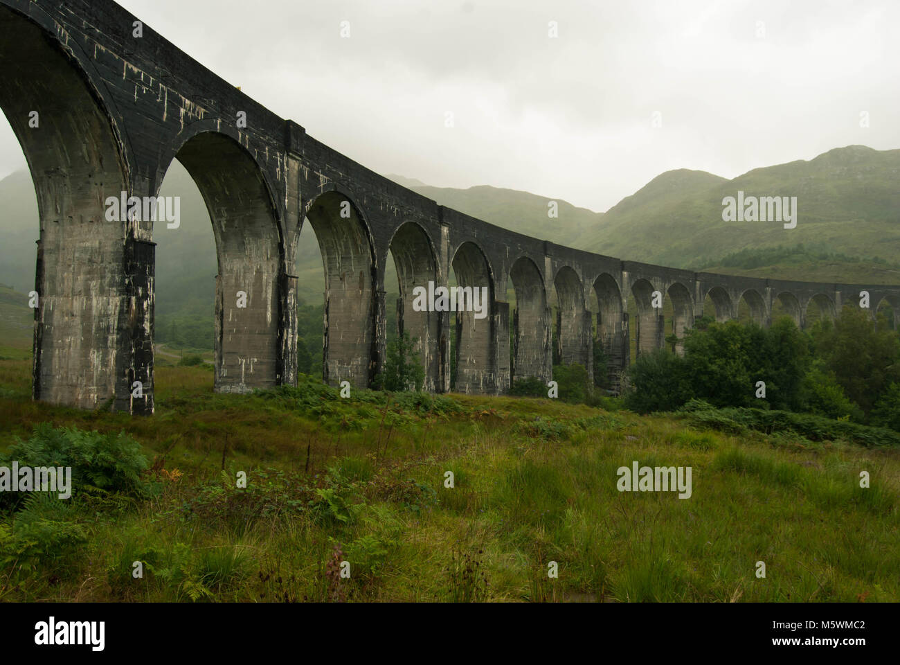 Glenfinnan Viadukt in Schottland West Highlands Stockfoto