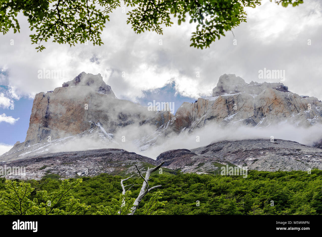 Cerro Paine Grande, Torres del Paine Nationalpark, Chile Stockfoto
