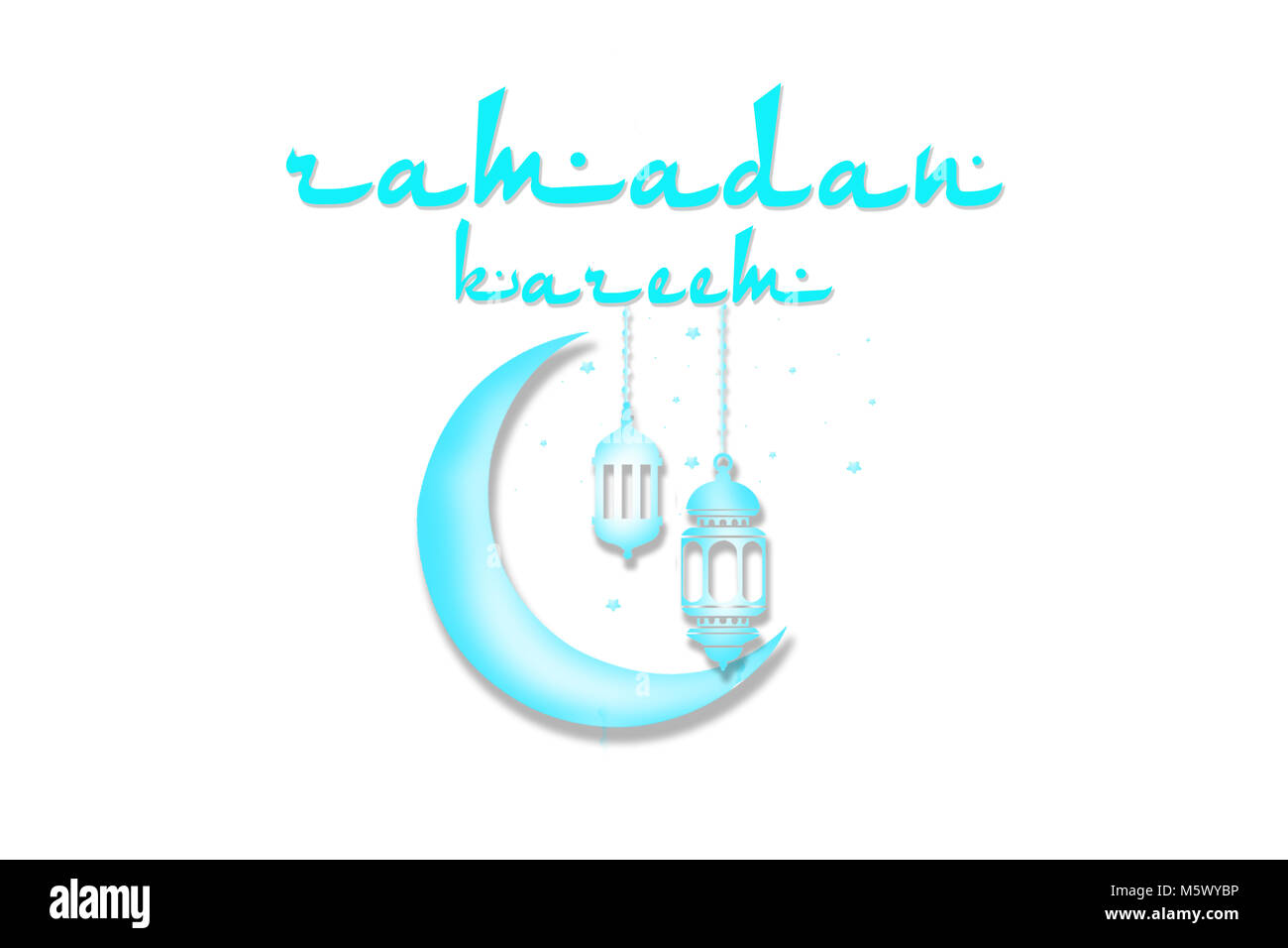 Eid Mubarak. Ramadan Kareem schöne Grußkarte Stockfoto