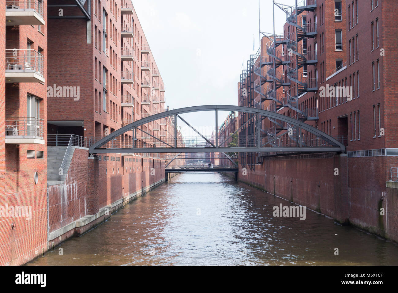 Alte Hamburg Speicherstadt Deutschland Stockfoto