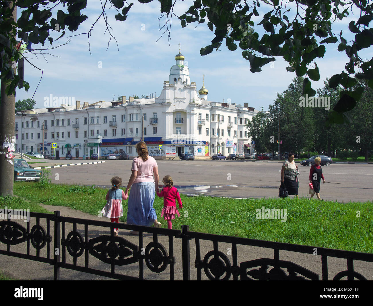 Vyazma, Russland Juli 12, 2014 Blick auf den postsowjetischen Raum