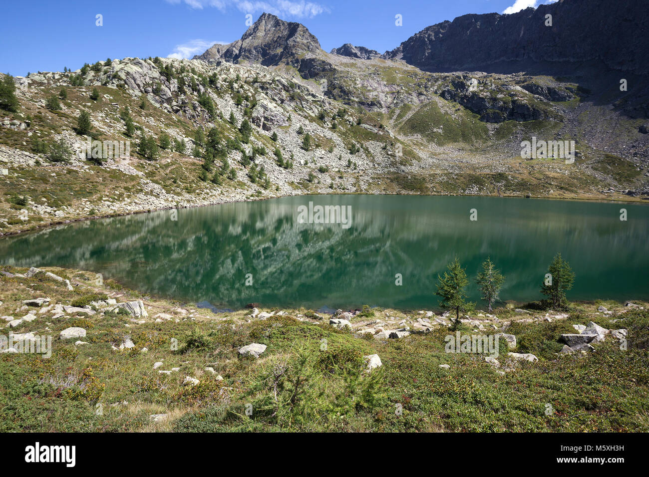 Berg See Lago di Mognola, Fusio, Lavizzara, Kanton Tessin, Schweiz Stockfoto