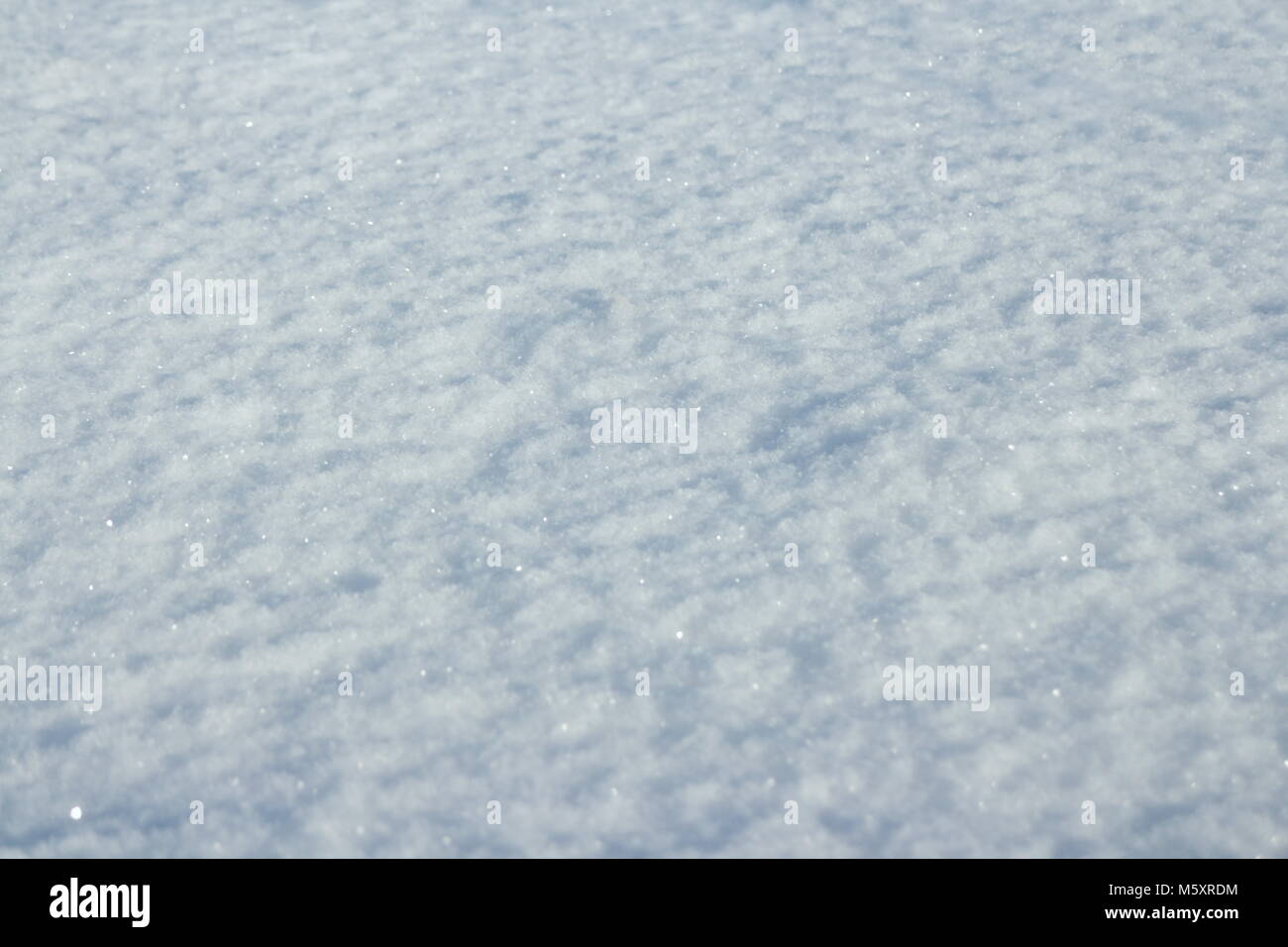 Flauschig weicher Schnee Hintergrund copyspace Stockfoto