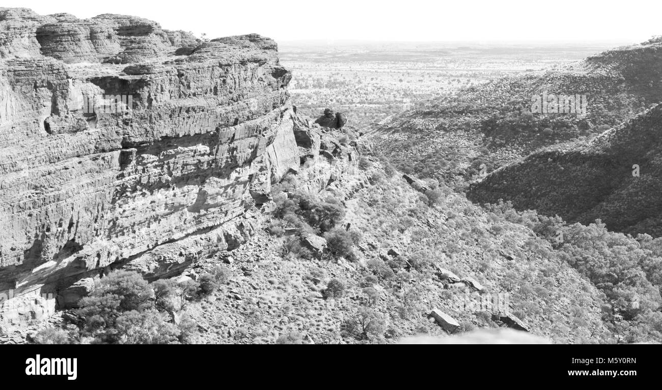 In Australien die Kings Canyon Natur wild und Outback Stockfoto