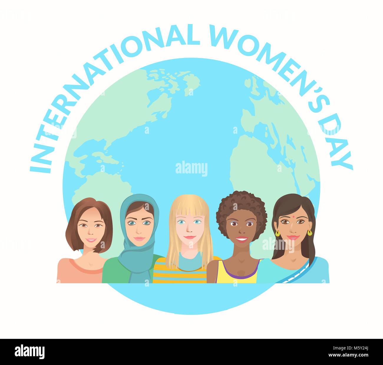 Internationalen Frauentag. Stock Vektor