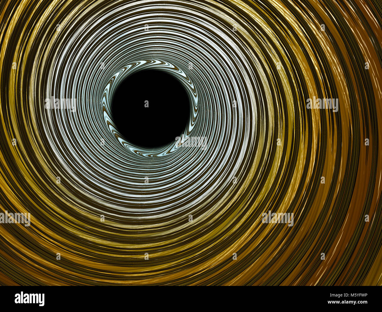 Geometrische abstrakte Spirale fraktale Muster Hintergrund. Spiral Tunnel abstrakt Hintergrund. Stockfoto