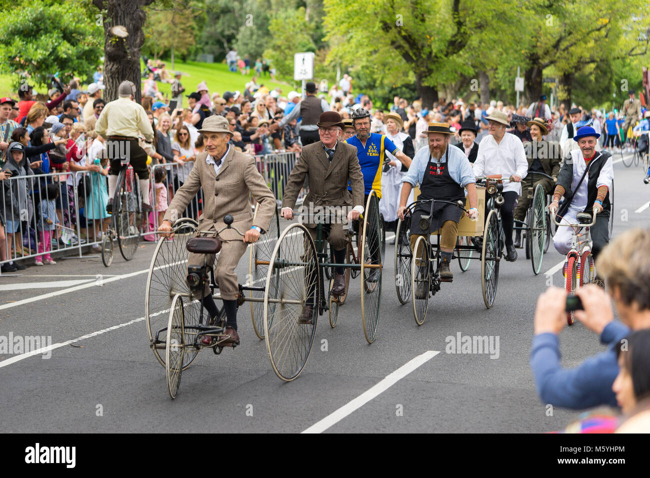 Melbourne, Australien - 14.März 2016: Der jährliche Moomba Parade am St Kilda Road Stockfoto