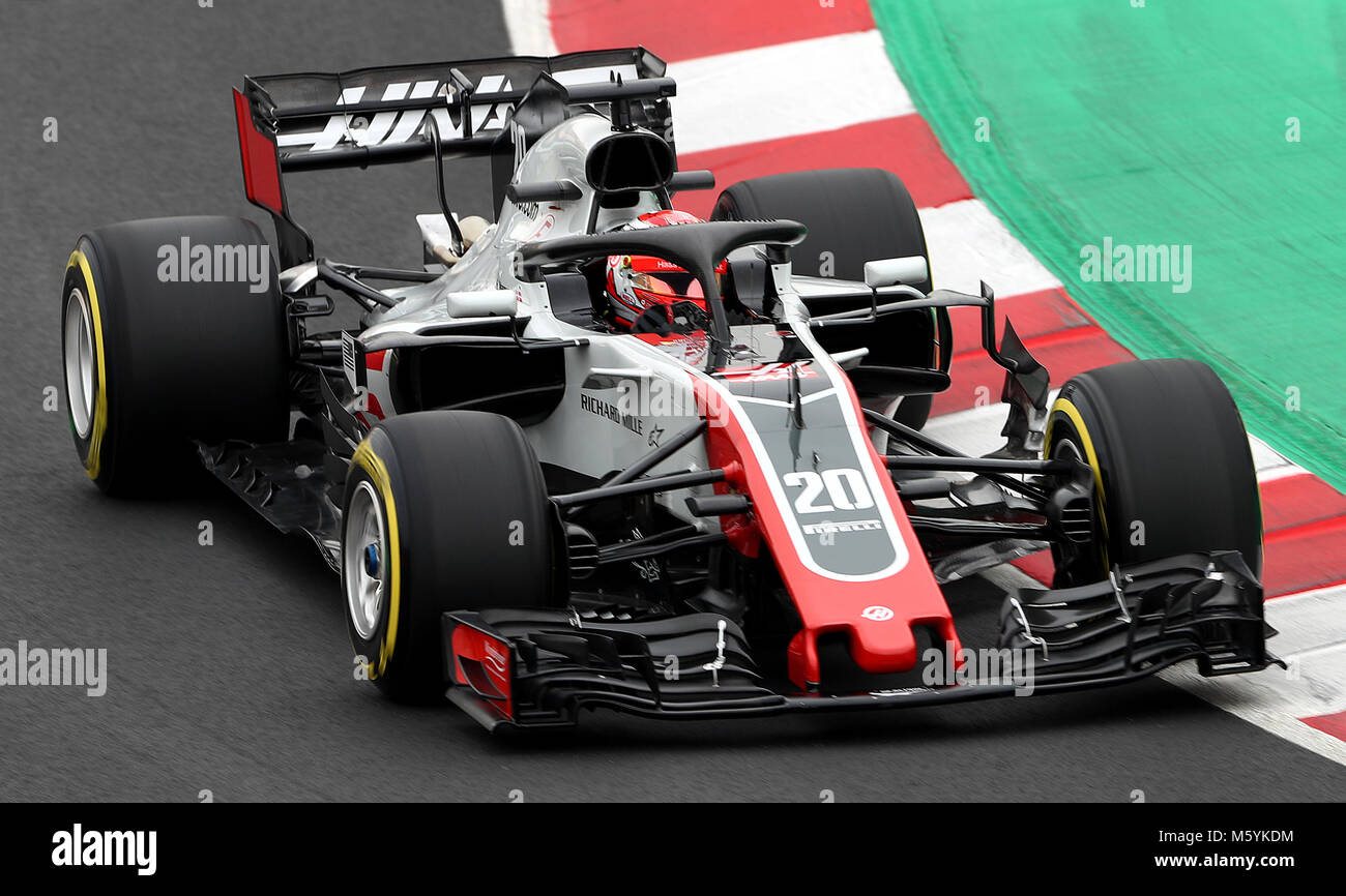 Ferrari's Kevin Magnussen in Tag zwei des Vorsaison-testprogramm auf dem Circuit de Barcelona-Catalunya, Barcelona. PRESS ASSOCIATION Foto. Bild Datum: Dienstag, 27. Februar 2018. Siehe PA Geschichte AUTO Barcelona. Photo Credit: Tim Goode/PA-Kabel. Einschränkungen: Nur für den redaktionellen Gebrauch bestimmt. Kommerzielle Nutzung mit vorheriger Zustimmung von Teams. Stockfoto