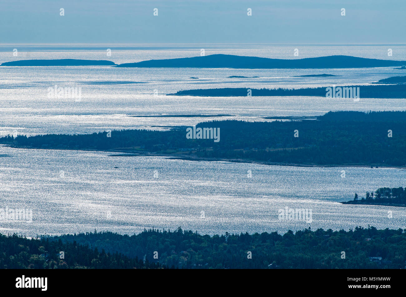 Inseln vor der Küste von Maine Stockfoto