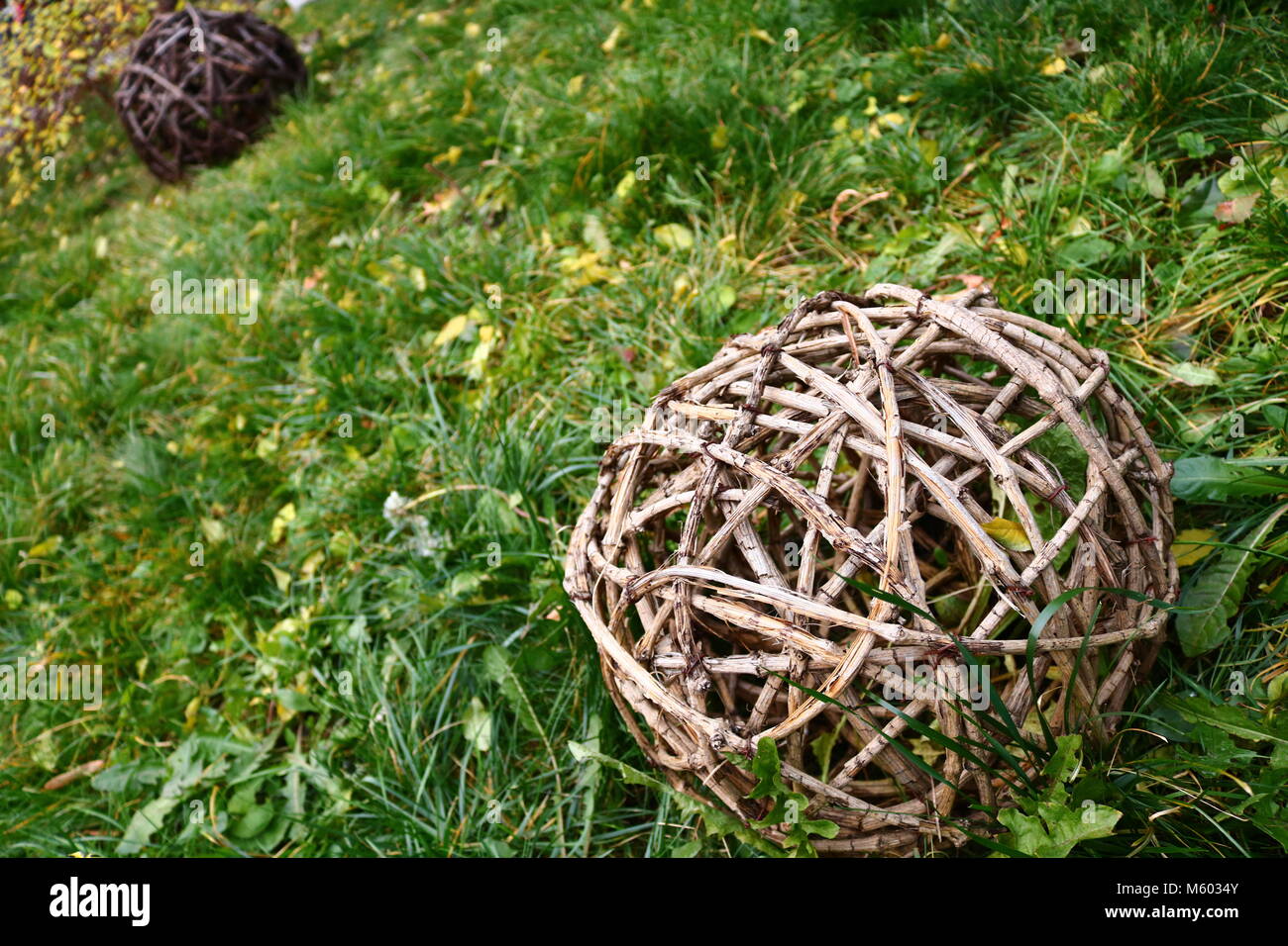 Natürliche Garten Dekor Stockfoto