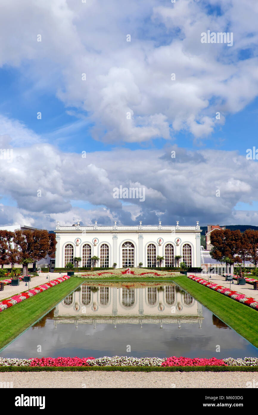 Moët & Chandon Jardins De L'Orangerie/Gärten Orangerie, Avenue de Champagne, Aube, Marne, Frankreich Stockfoto