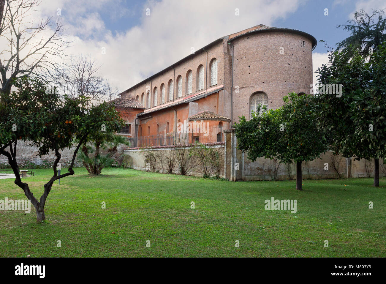 Santa Sabina - Rom (Blick von der Orange Garten) Stockfoto