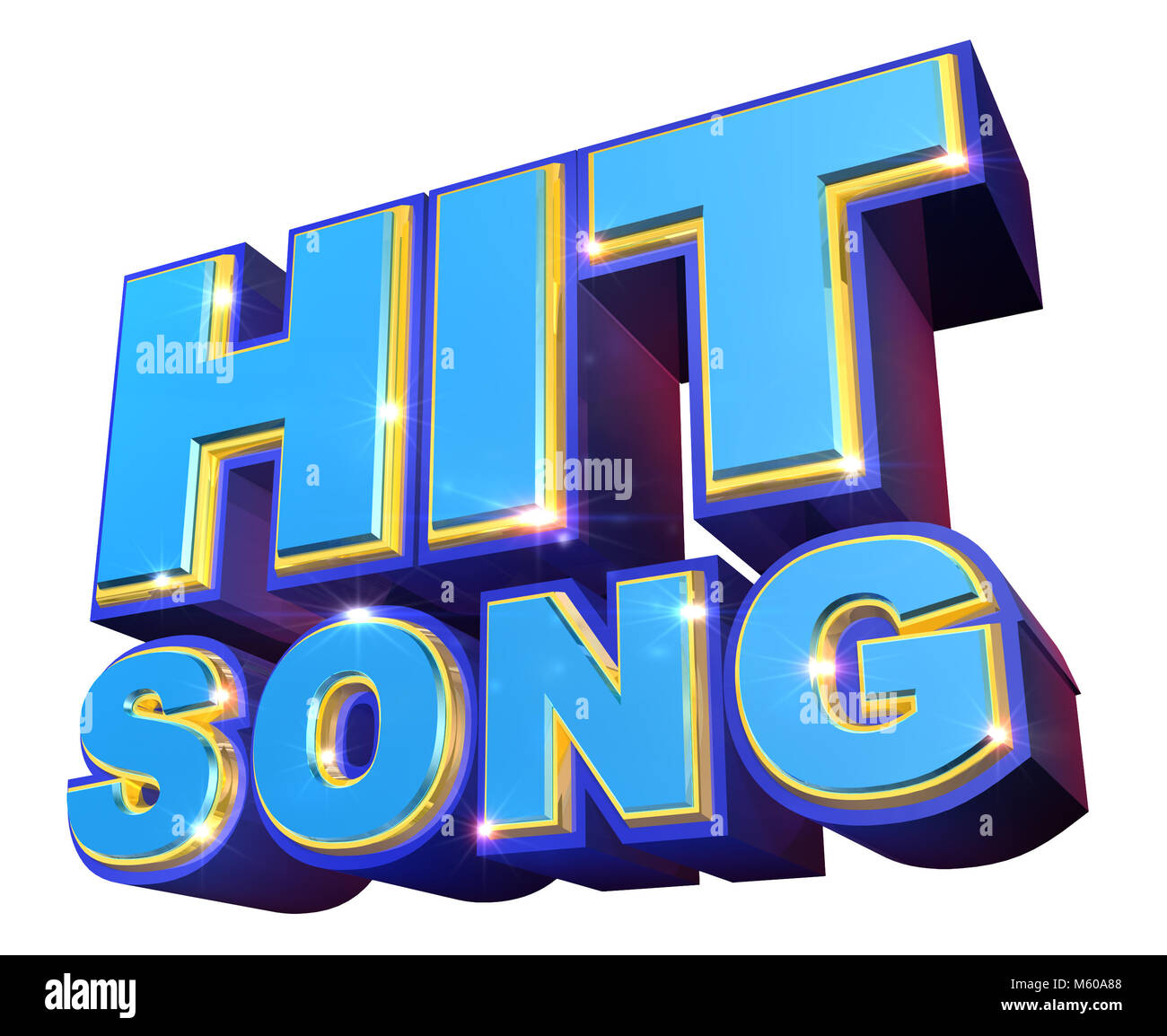 Blue Song Logo - 3D-Darstellung Stockfoto Blue Song Logo - 3D-Darstellung Stockfoto