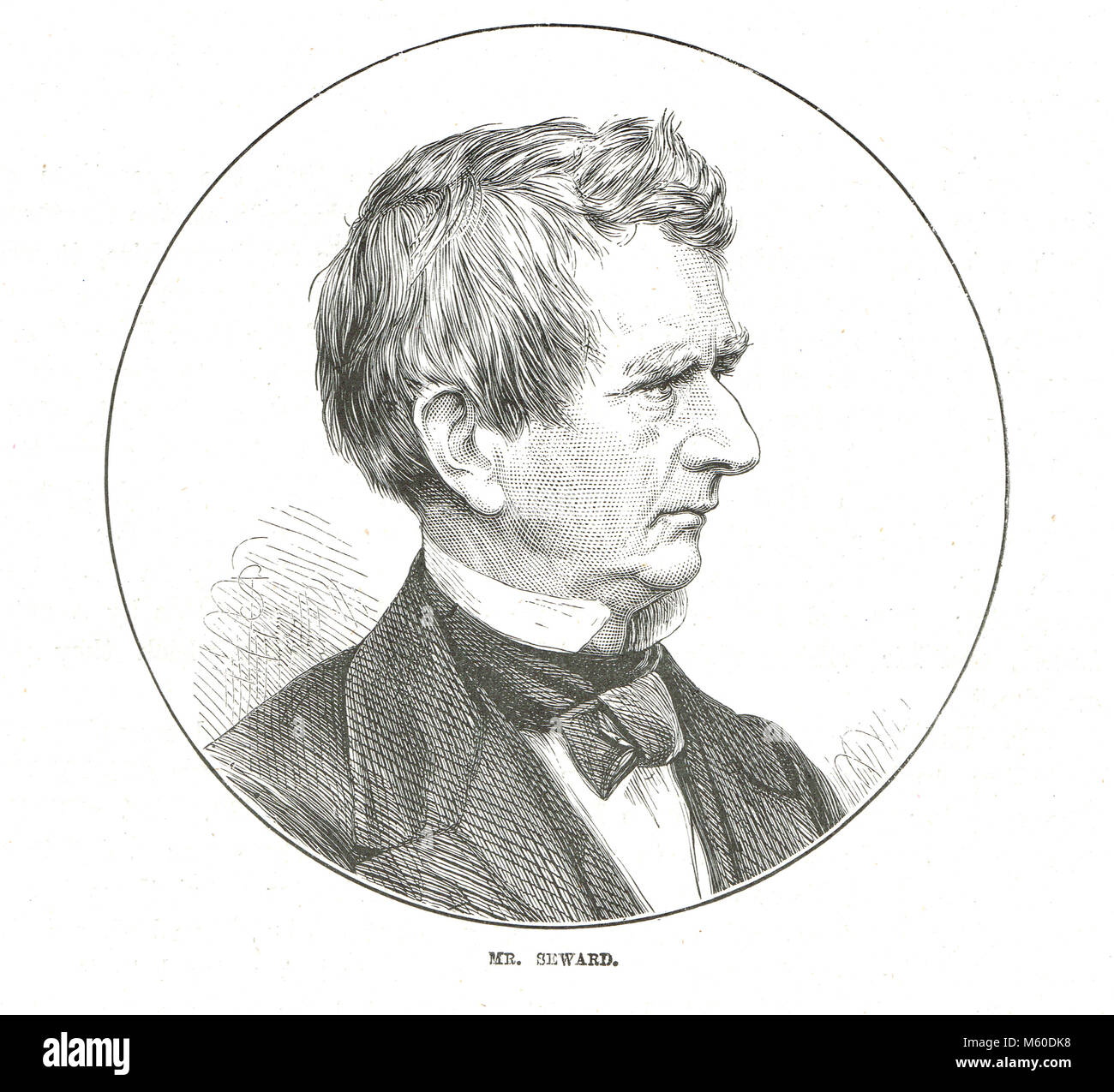 William Henry Seward, 1801-1872, Außenministerin der Regierung der Vereinigten Staaten während des amerikanischen Bürgerkriegs Stockfoto