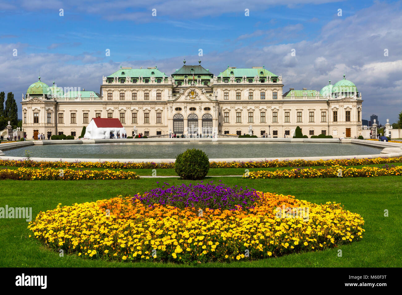 Oberes Belvedere, Wien, Vennia, Österreich. Stockfoto