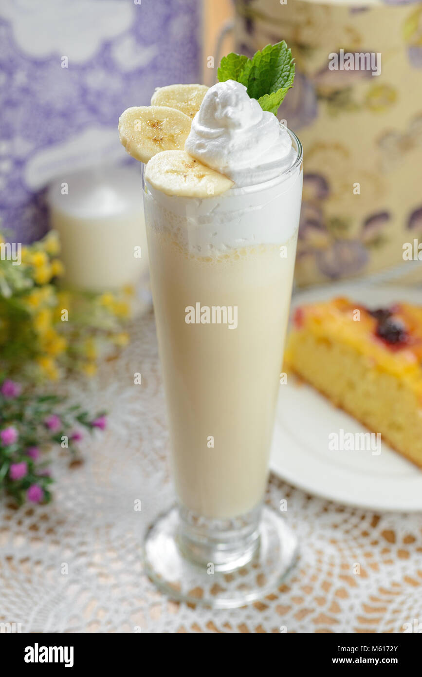 Kalte süße Milchshake Stockfoto