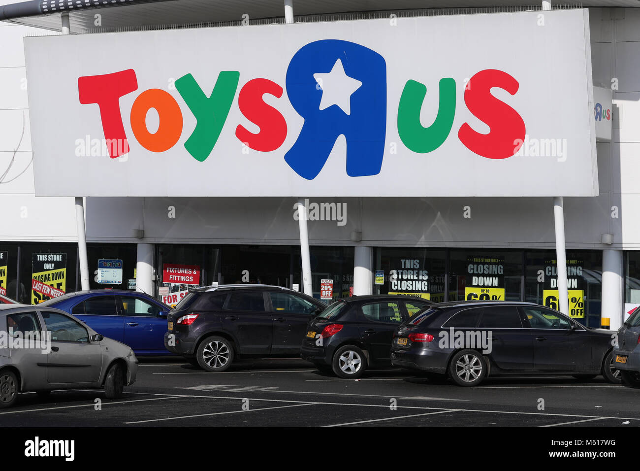 Toys 'R' Us in St Andrews Retail Park, Birmingham, West Midlands. Stockfoto