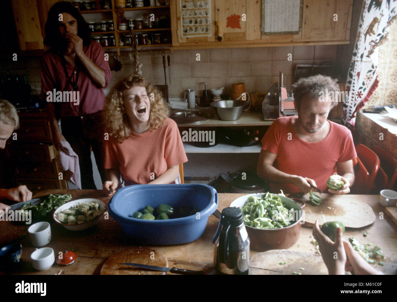 Sannyasins, Anhänger des indischen Gurus Bhagwan Shree Rajneesh Bhagwan