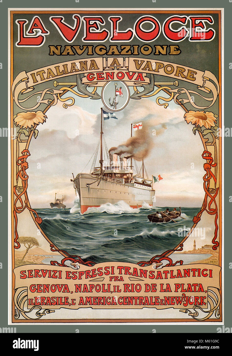 Jahrgang 1889 kreuzfahrtschiff poster Fotos und Bildmaterial in hoher