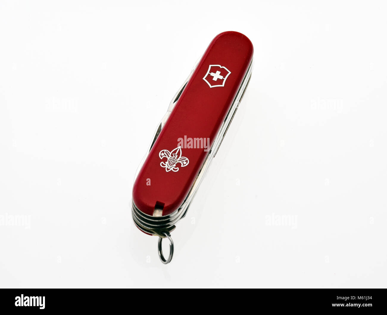 Schweizer Armee Messer, Pfadfinder Taschenmesser Stockfoto