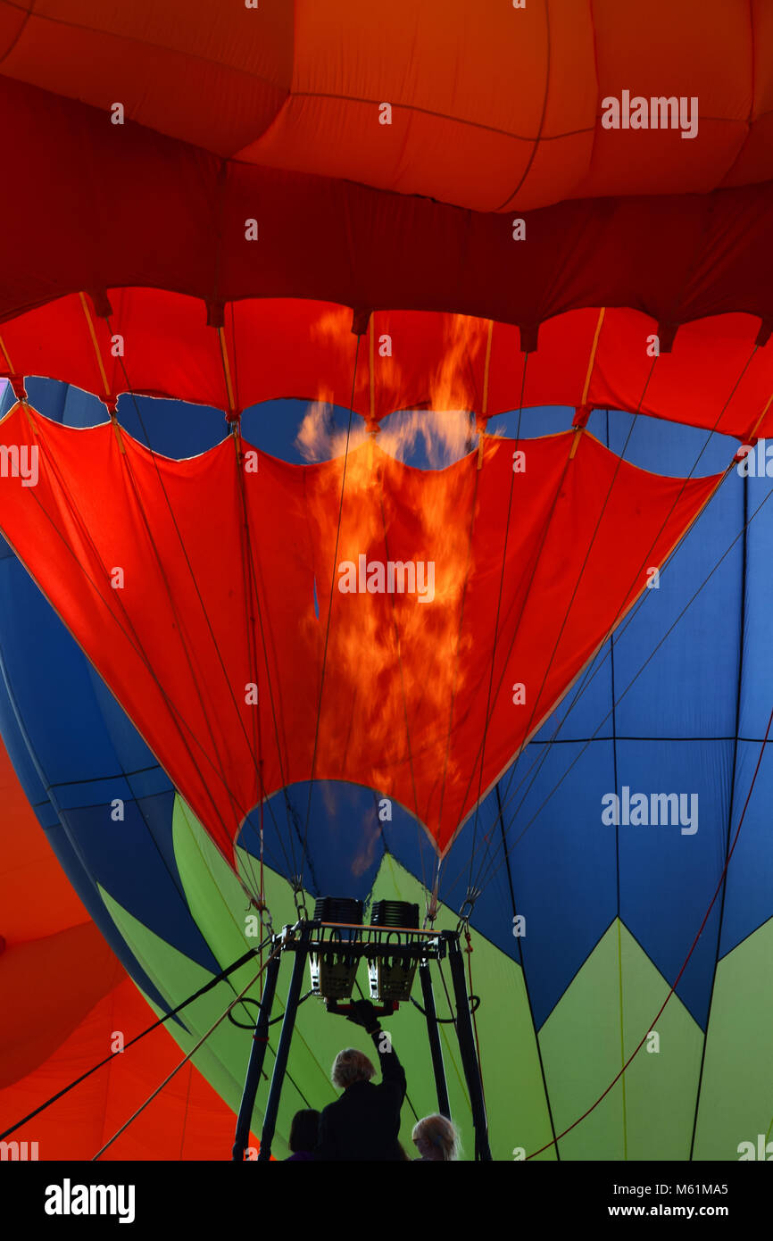 Ein Heißluftballon in der Großen Reno Balloon Rennen in Reno, Nevada Stockfoto