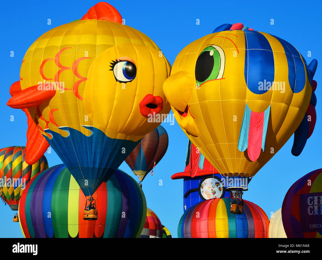 Küssen Ballons am Großen Reno Balloon Rennen in Reno, Nevada Stockfoto