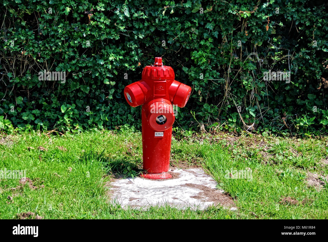 Hydrant in Nordfrankreich Stockfoto
