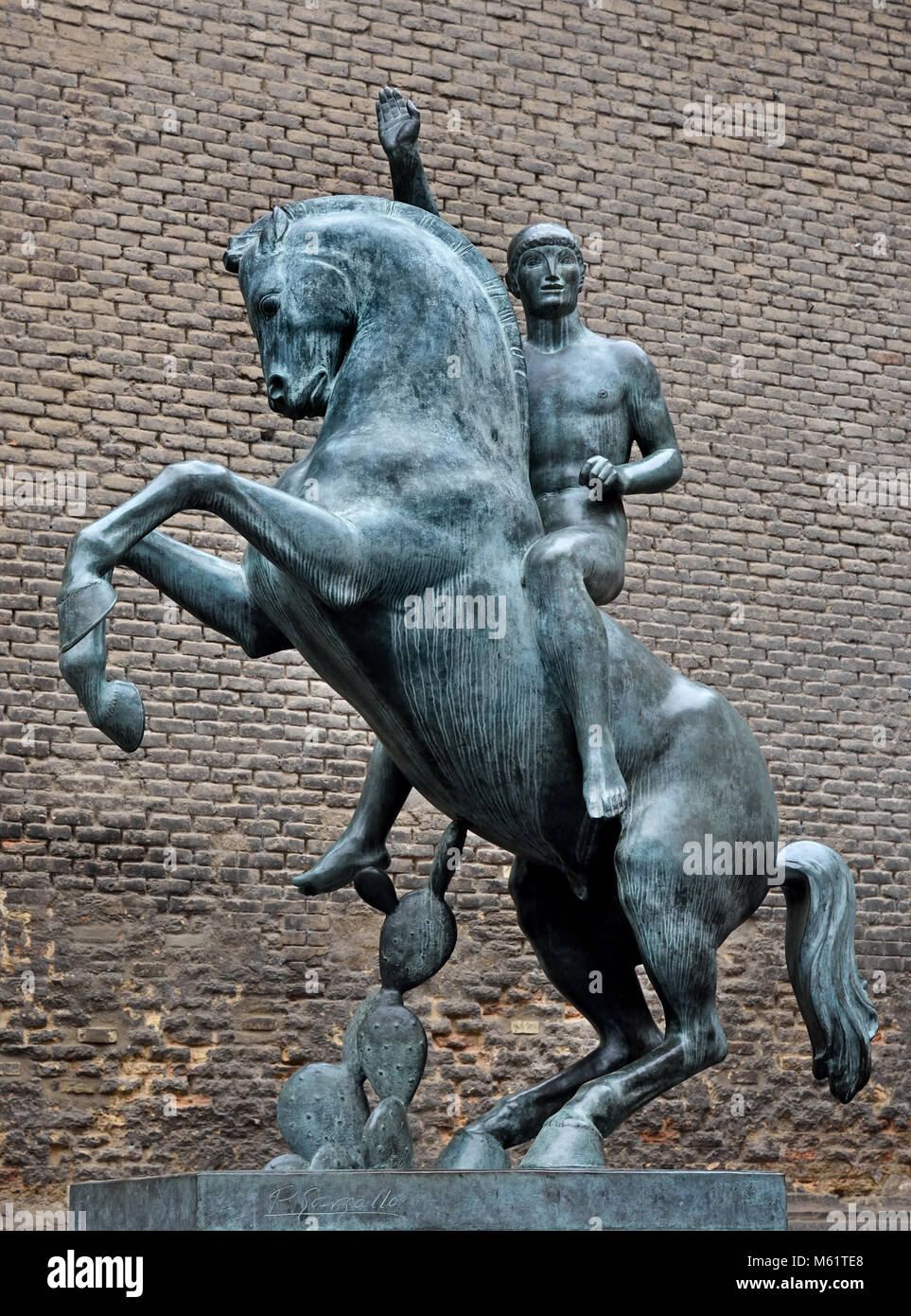 Atleta Saludo Olímpico El Clásico - olympische Gruß der klassischen Athlet 1929 Pablo Emilio Gargallo (1881 - 1934) war ein spanischer Bildhauer und Maler Aragonese Avantgarde. (in Maella, Aragon geboren, lebte und arbeitete in Barcelona, Katalonien) Spanien Stockfoto