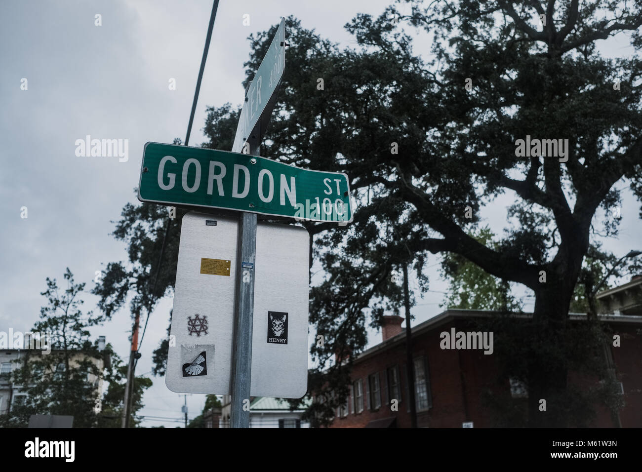 Street, Savannah, Georgia, Nordamerika Stockfoto