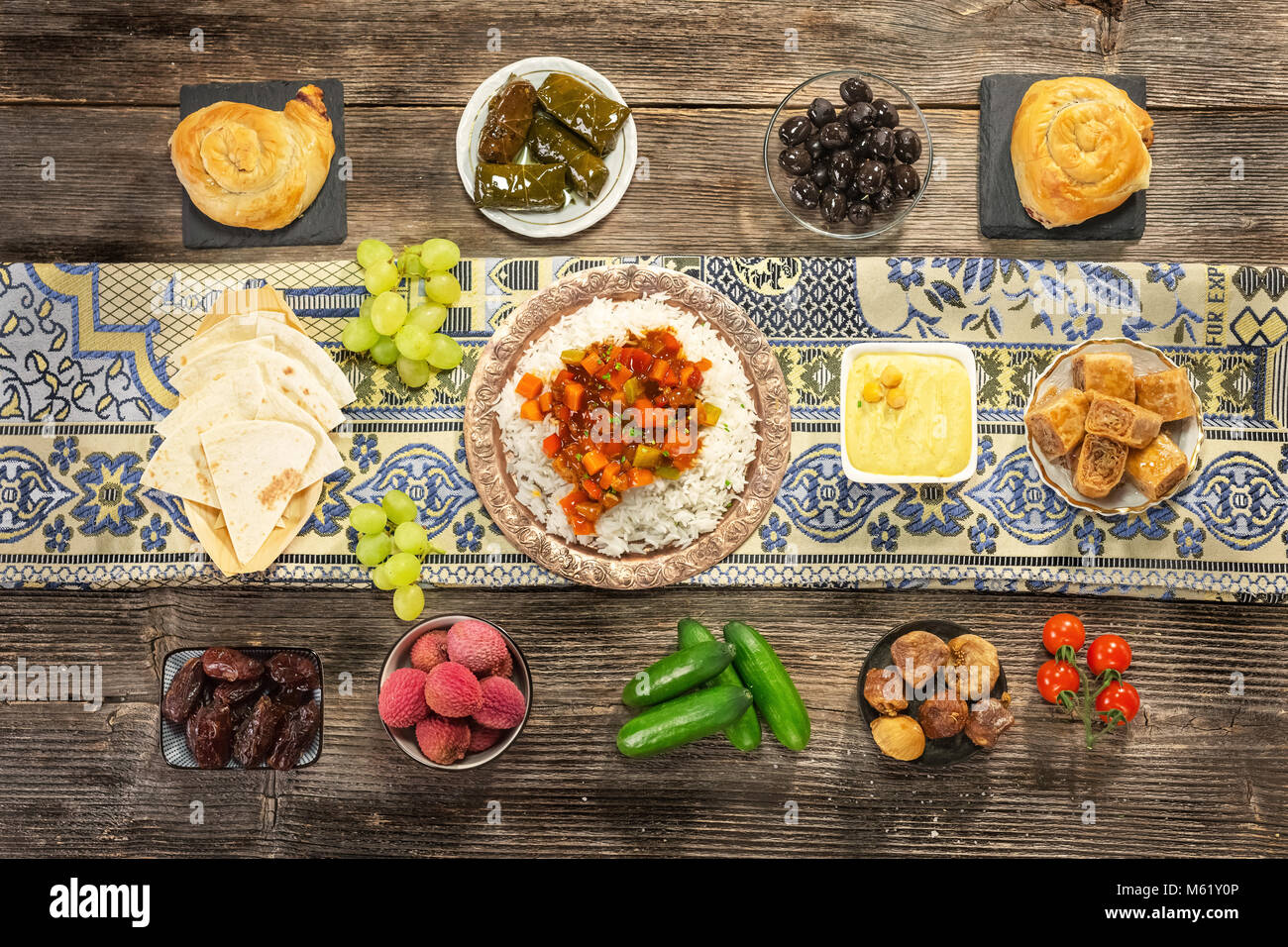 Ifthar Abendessen für Ramadan Stockfoto