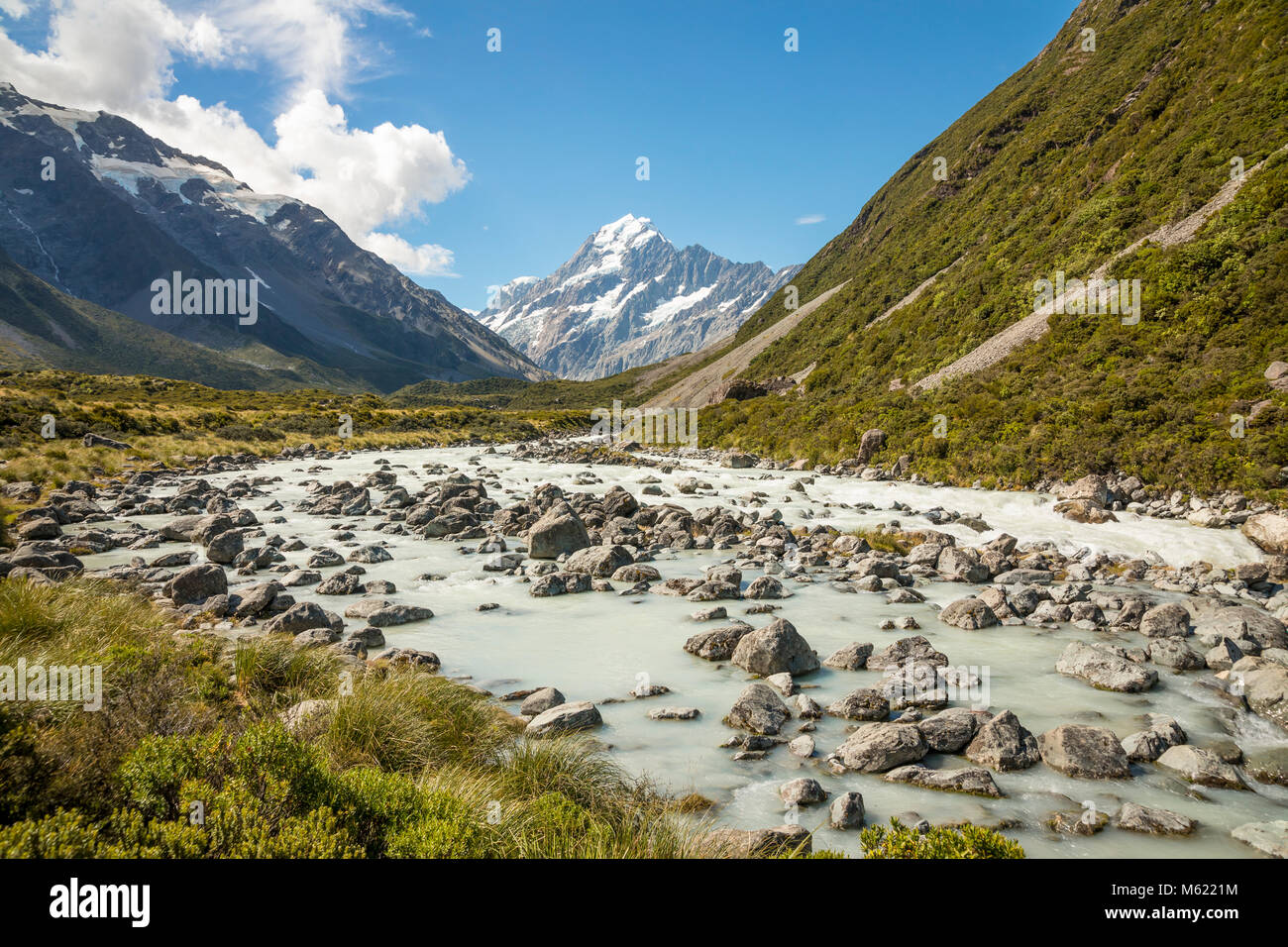 Aoraki/Mount Cook, Südinsel, Neuseeland Stockfoto