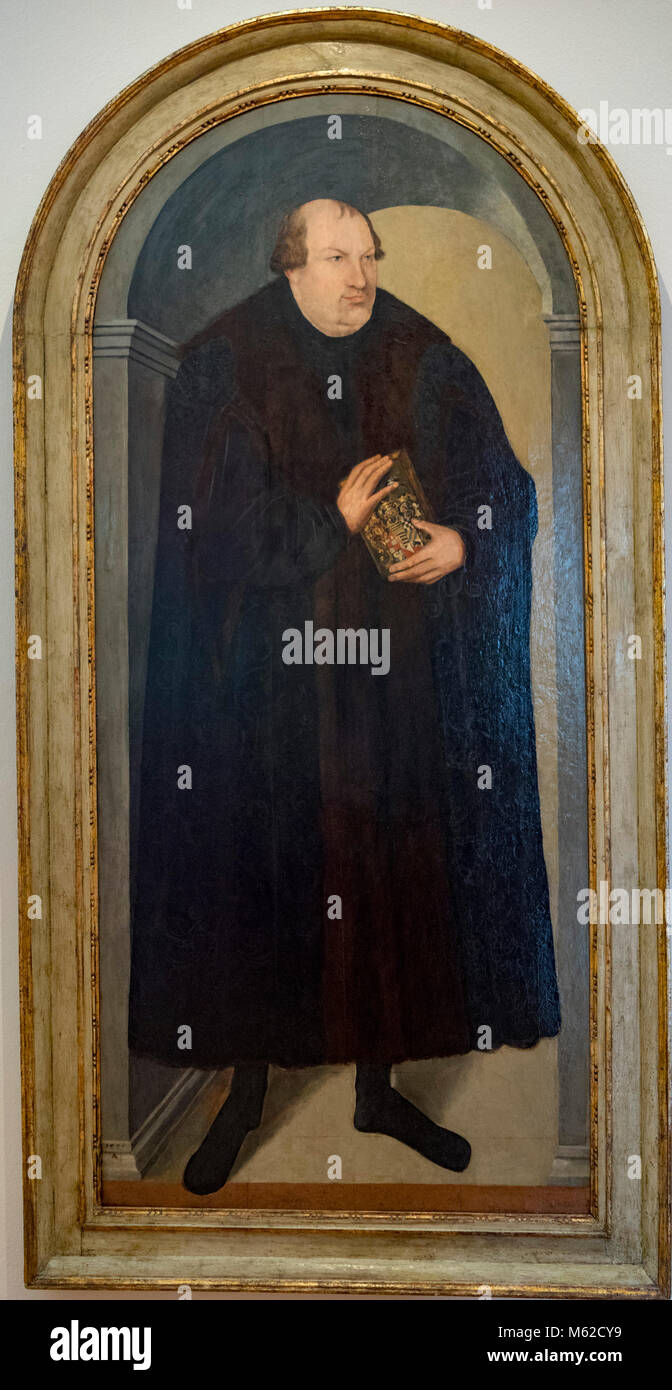 Porträt von George III. von Lucas Cranach der Jüngere,, 1575, Sammlung der Veste Coburg, Coburg, Oberfranken, Bayern, Deutschland Stockfoto