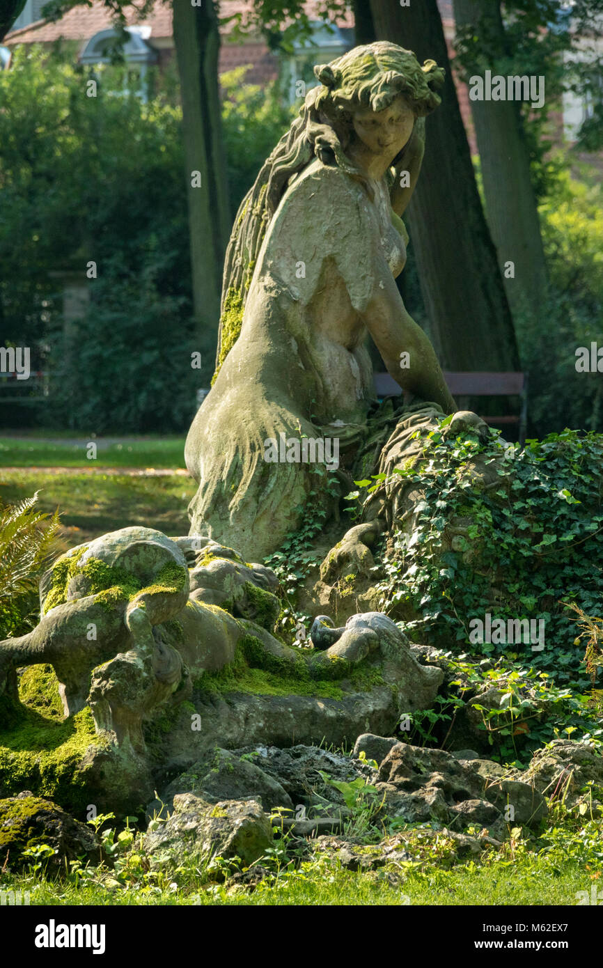 Der Hof Garten (Hofgarten) des Neues Schloss oder Neues Schloss, Bayreuth, Deutschland Stockfoto