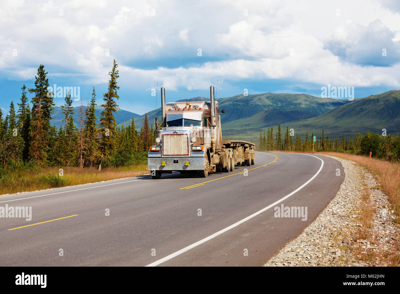 Dalton Highway in Alaska Stockfoto