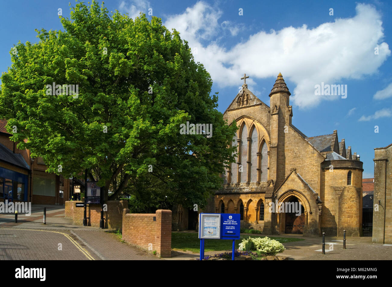 UK, Somerset, Yeovil, Pfarrhaus Straße Evangelisch-methodistische Kirche Stockfoto