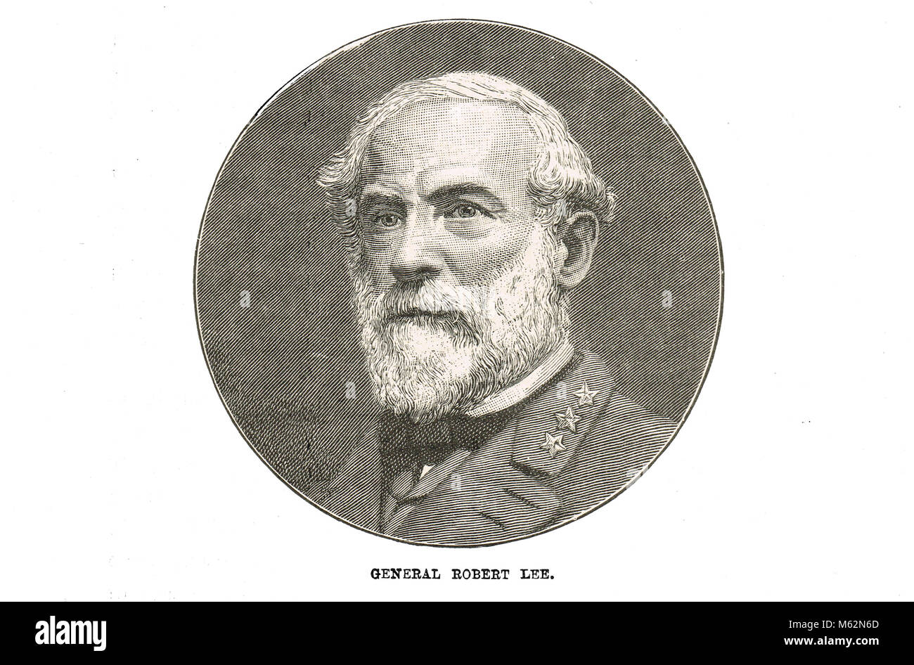 General Robert E. Lee, Kommandant der Armee der Konföderierten Staaten von Amerika, amerikanische Bürgerkrieg Stockfoto