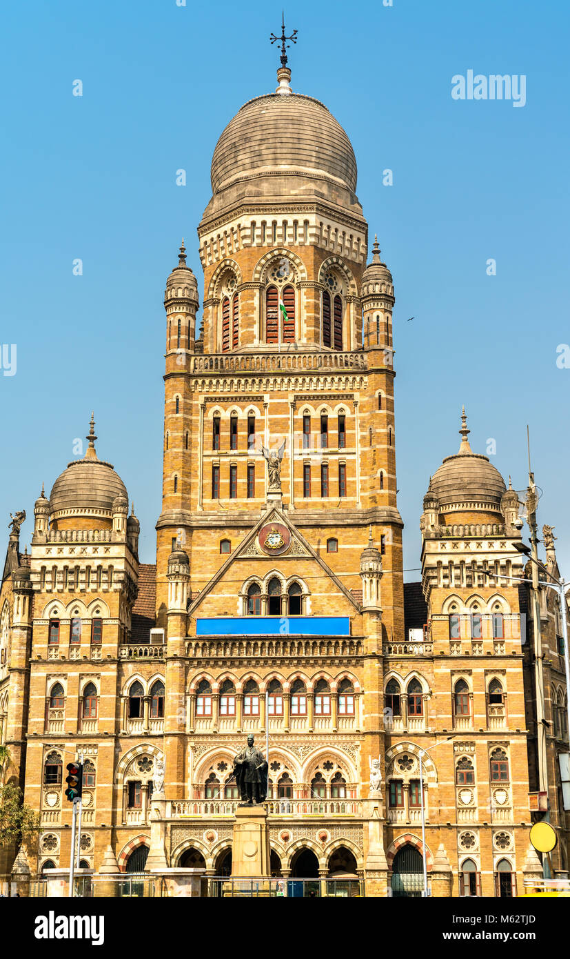 Municipal Corporation Gebäude. 1893 gebaut, es ist ein denkmalgeschütztes Gebäude in Mumbai, Indien Stockfoto