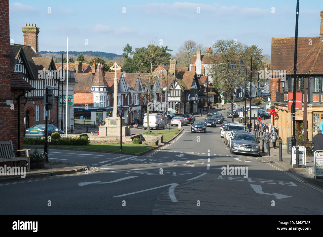Die Hohe Straße in Haslemere, Surrey, Großbritannien Stockfoto