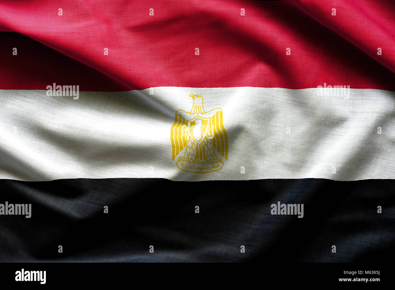 Wehende Flagge Ägypten Stockfoto