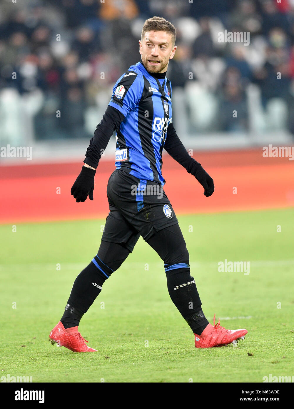 Turin, Italien. 28 Feb, 2018. Alejandro Gomez (Atalanta v. Chr.), während Juventus vs Atalanta Coppa Italia, Halbfinale, bei der Allianz Stadion am 28. Februar, in Turin, Italien 2018. Credit: Antonio Polia/Alamy leben Nachrichten Stockfoto