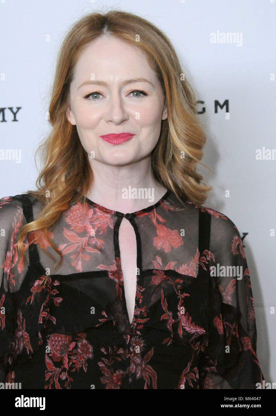 LOS ANGELES, Ca - 27. Februar: Schauspielerin Miranda Otto besucht die Los Angeles Premiere von Australiansinfilm "Dance Academy" an der Charlie Chaplin Theater in der Raleigh Studios am 27. Februar in Los Angeles, Kalifornien 2018. Foto von Barry King/Alamy leben Nachrichten Stockfoto