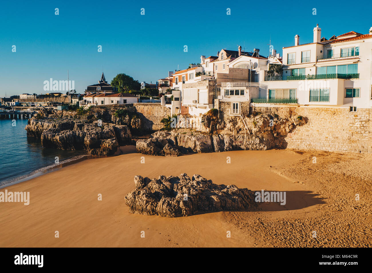 Strand von Cascais in Cascais Stadt Portugals in der Nähe von Lissabon Hauptstadt Stockfoto